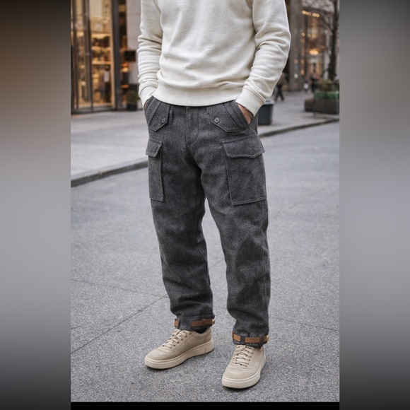 Other - Vintage thick wool cargo pants